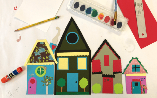 Hometown Craft Project - paper homes