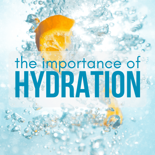 water and oranges - the importance of hydration